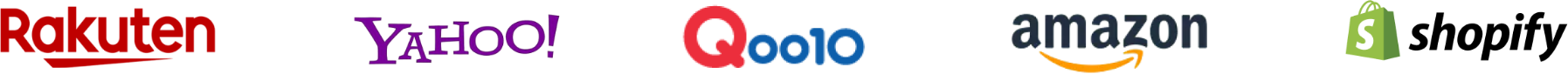楽天市場 / Amazon / Yahoo!ショッピング / qoo10 など